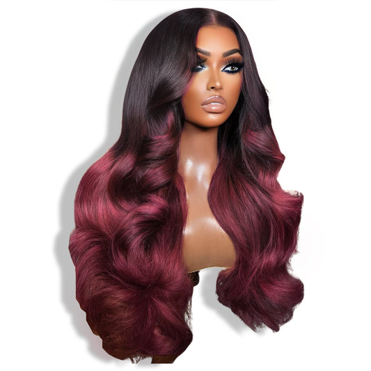 Magenta Ombre wig