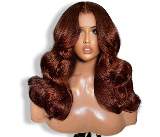 Auburn Brown Custom Wig