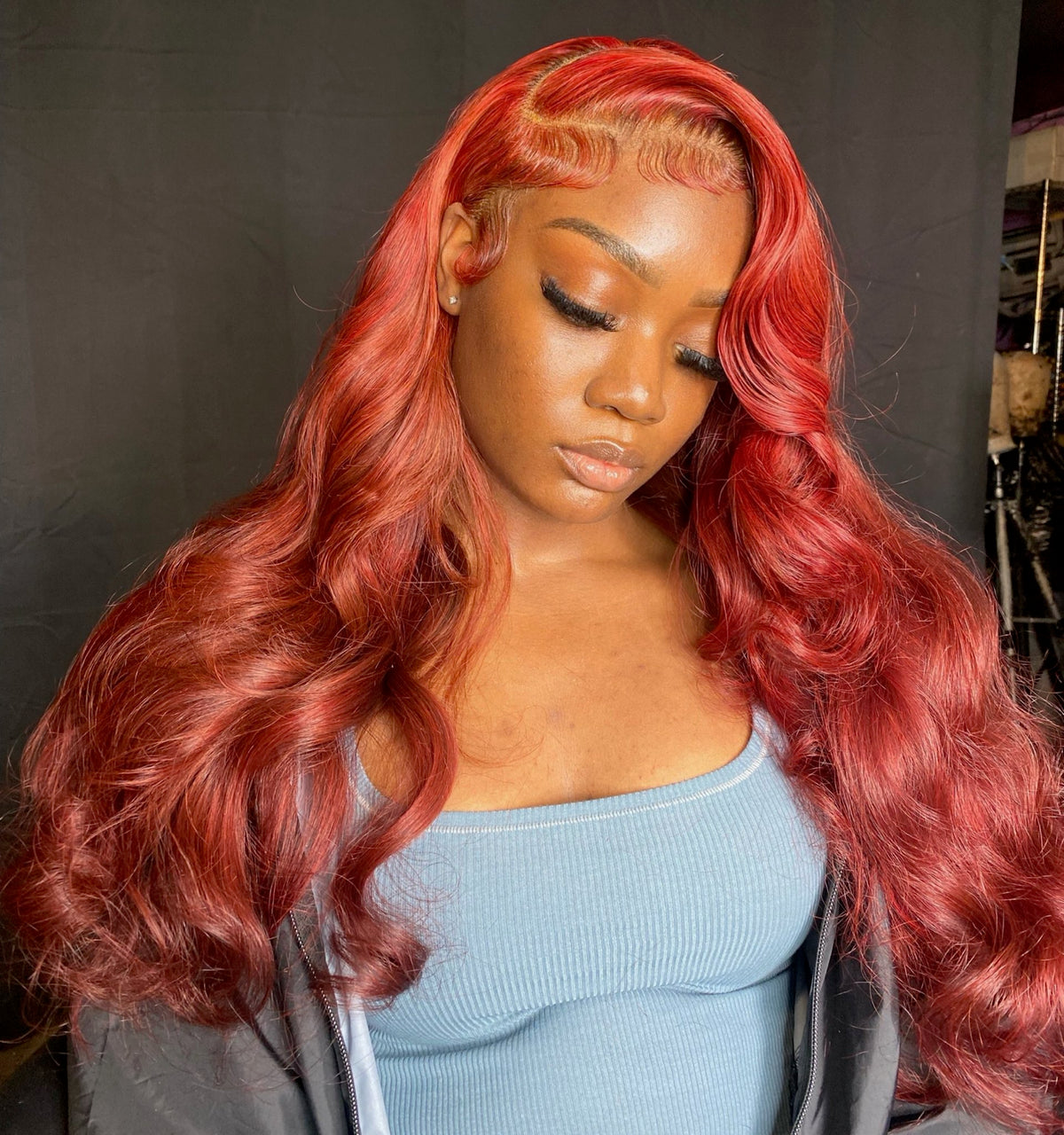 Red hd13x6 Lace Frontal Wig