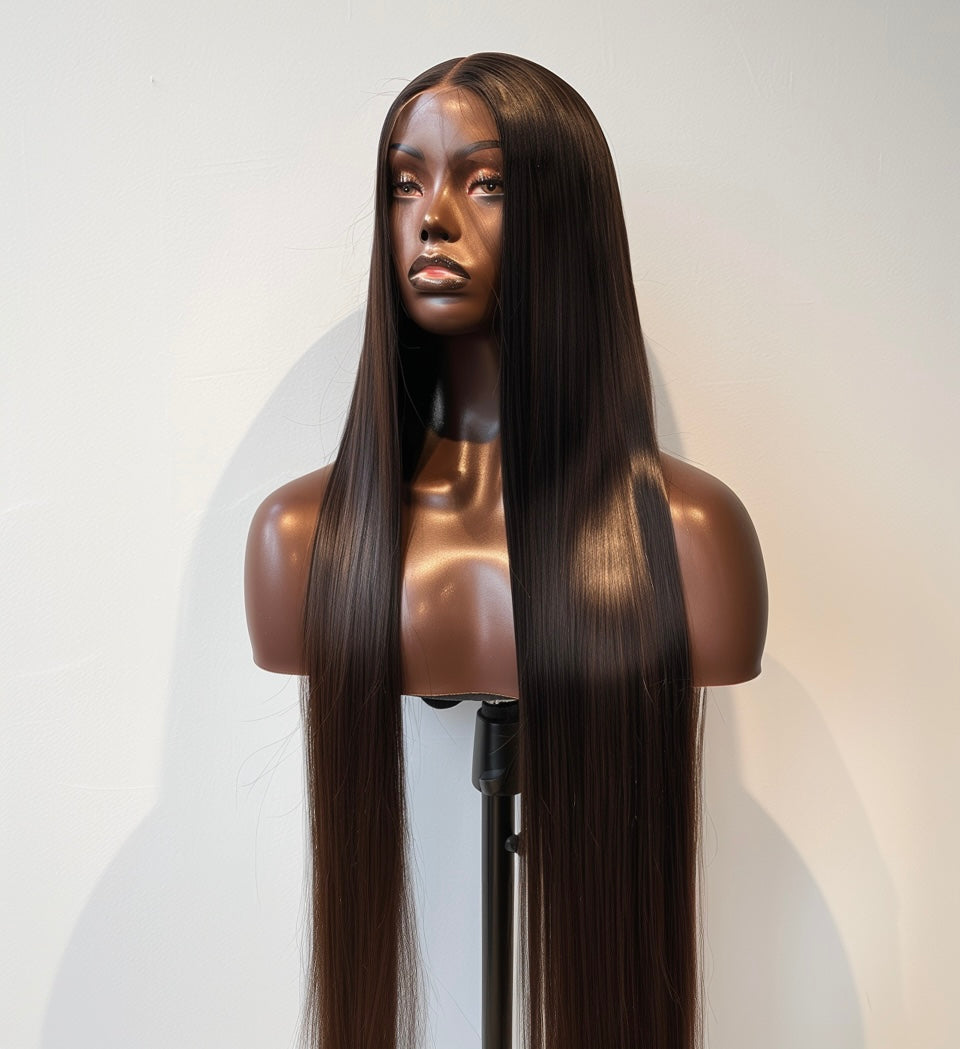 Raw Straight HD Wig 250 density