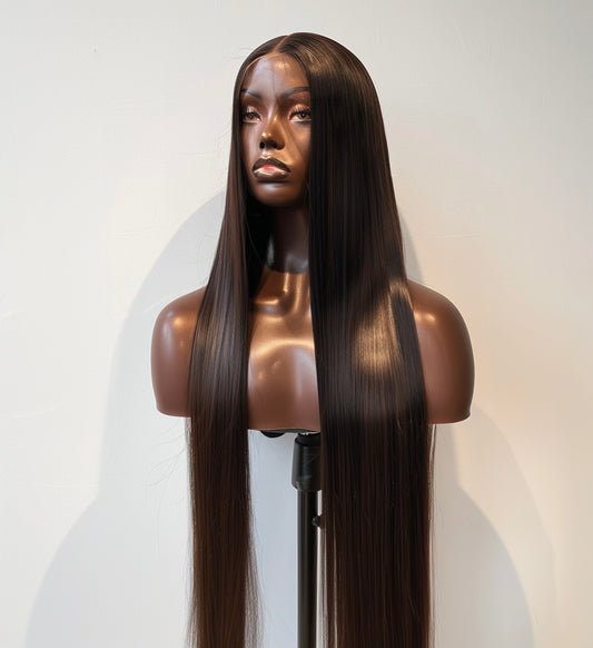 Raw Straight HD Wig 250 density