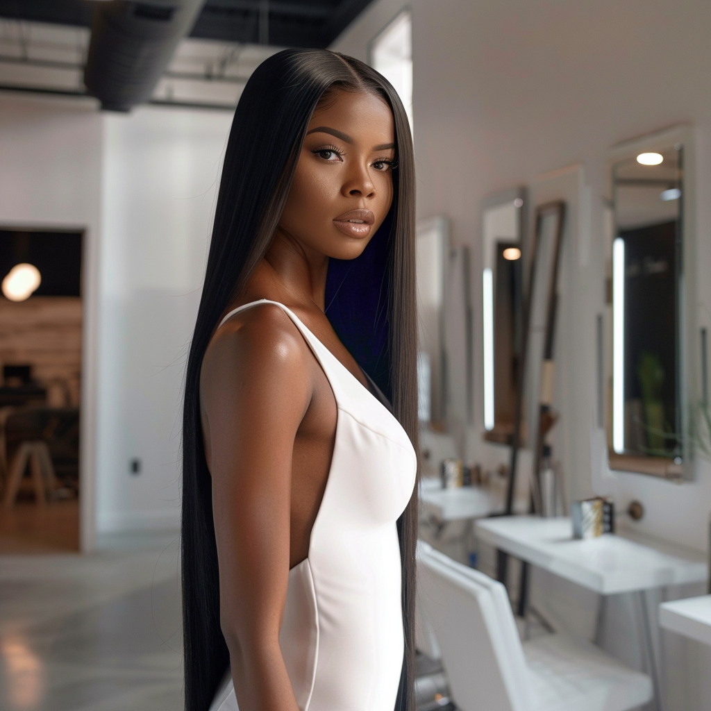 Raw Straight HD Wig 250 density